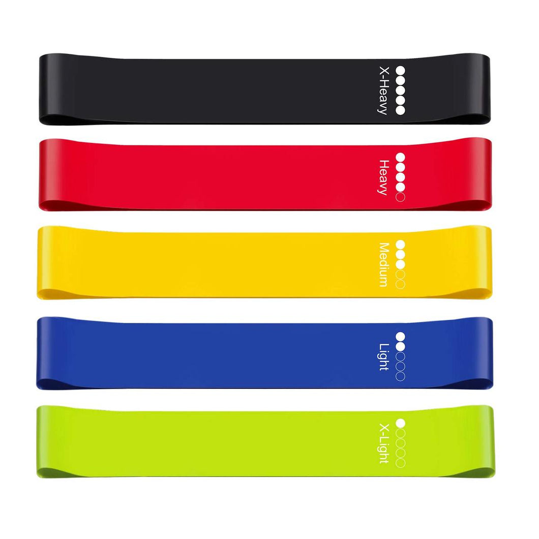 5 Mini Resistance Bands Set